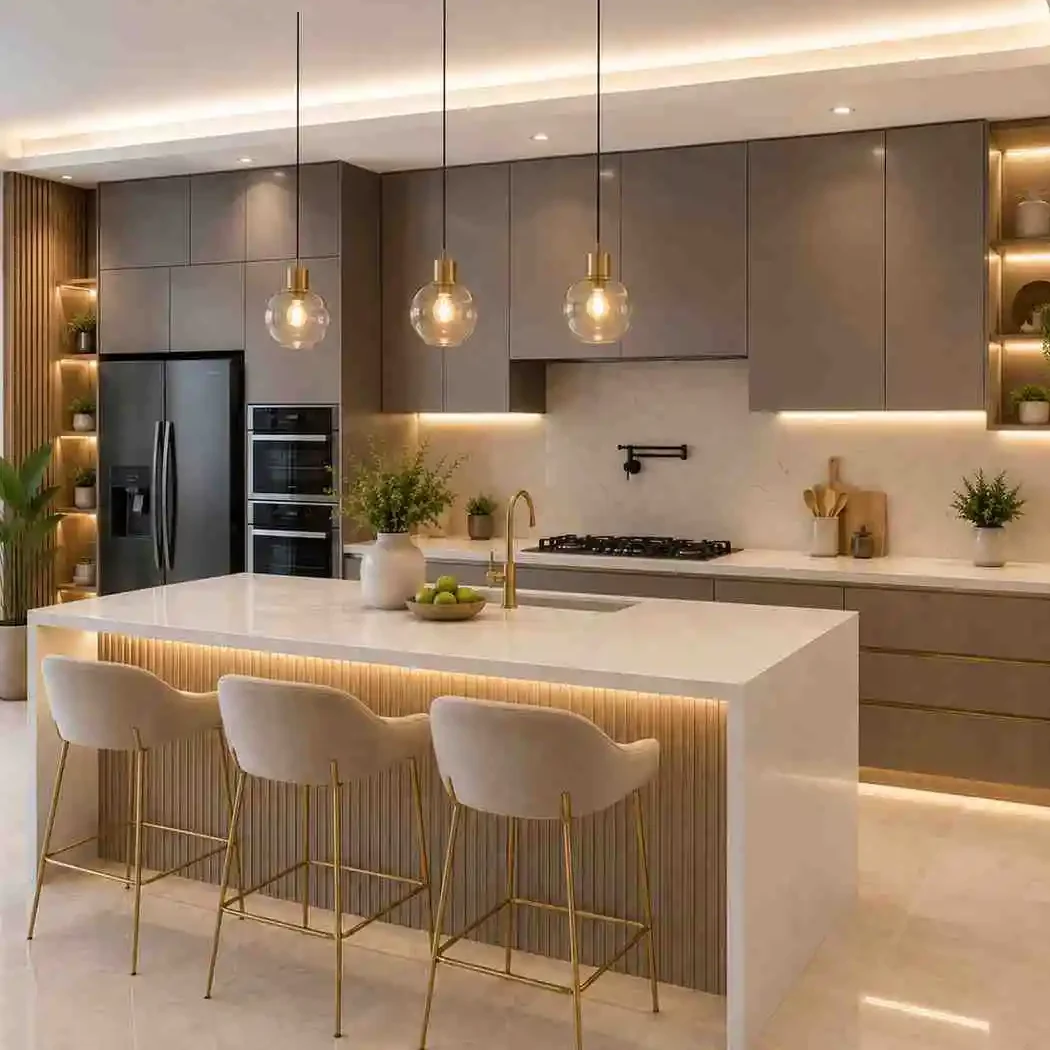 Modern modular kitchen design in Kolkata